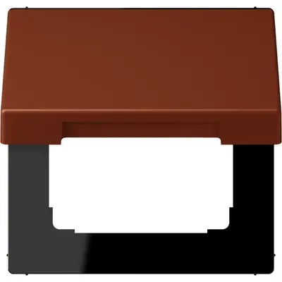 JUNG klapdeksel voor wandcontactdoos met 50x50 afdekking Les Couleurs terre sienne brulee 59 247 (LC 990 BFKL 247)