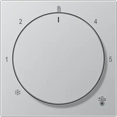 JUNG knop voor ruimtethermostaat A-range aluminium (A 1749 BF AL)