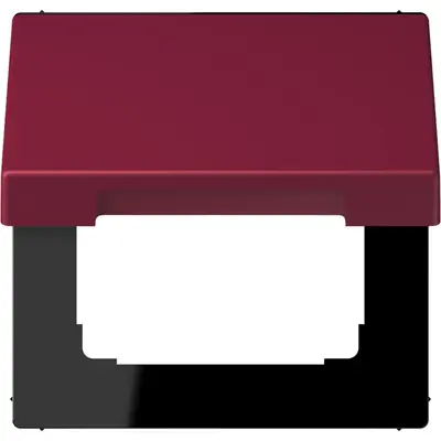 JUNG klapdeksel voor wandcontactdoos met 50x50 afdekking Les Couleurs le rubis 255 (LC 990 BFKL 255)