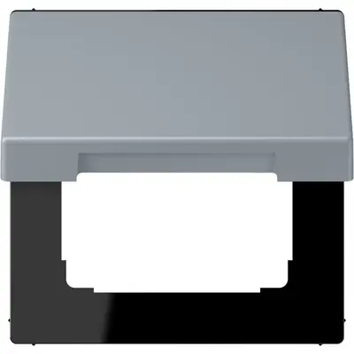 JUNG klapdeksel voor wandcontactdoos met 50x50 afdekking Les Couleurs gris clair 59 257 (LC 990 BFKL 257)