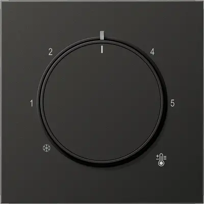 JUNG knop voor ruimtethermostaat LS990 antraciet gelakt aluminium (AL 1749 AN)