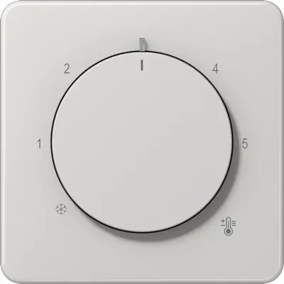 JUNG knop voor ruimtethermostaat CD500 lichtgrijs (CD 1749 BF LG)