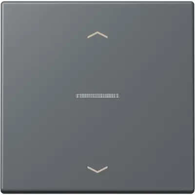 JUNG HOME schakelwip met controlevenster en pijlsymbolen voor HOME draadloze schakelaar Les Couleurs gris fonce 31 202 (LC 101 KO5P 202)