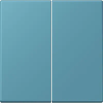 JUNG bedieningselement 2-voudig voor KNX taster F10 Les Couleurs ceruleen vif 212 (LC 102 212)