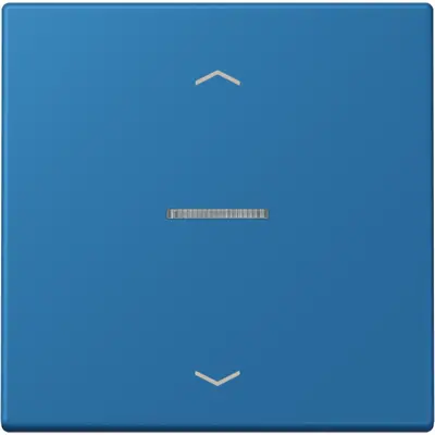 JUNG HOME schakelwip met controlevenster en pijlsymbolen voor HOME draadloze schakelaar Les Couleurs bleu ceruleen 31 211 (LC 101 KO5P 211)
