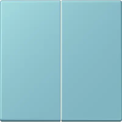 JUNG bedieningselement 2-voudig voor KNX taster F10 Les Couleurs ceruleen moyen 213 (LC 102 213)