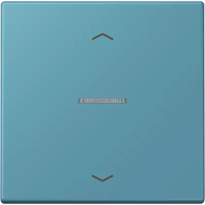 JUNG HOME schakelwip met controlevenster en pijlsymbolen voor HOME draadloze schakelaar Les Couleurs ceruleen vif 212 (LC 101 KO5P 212)