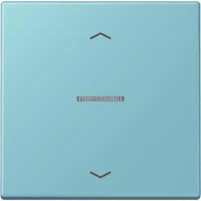 JUNG HOME schakelwip met controlevenster en pijlsymbolen voor HOME draadloze schakelaar Les Couleurs ceruleen moyen 213 (LC 101 KO5P 213)
