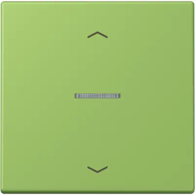 JUNG HOME schakelwip met controlevenster en pijlsymbolen voor HOME draadloze schakelaar Les Couleurs vert 31 220 (LC 101 KO5P 220)