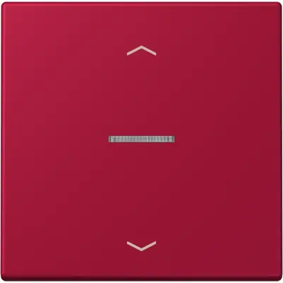 JUNG HOME schakelwip met controlevenster en pijlsymbolen voor HOME draadloze schakelaar Les Couleurs rouge carmin 229 (LC 101 KO5P 229)
