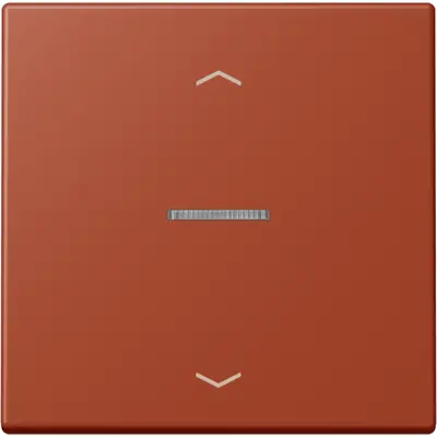 JUNG HOME schakelwip met controlevenster en pijlsymbolen voor HOME draadloze schakelaar Les Couleurs l'ocre rouge 232 (LC 101 KO5P 232)