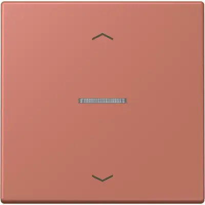 JUNG HOME schakelwip met controlevenster en pijlsymbolen voor HOME draadloze schakelaar Les Couleurs terre sienne brique 236 (LC 101 KO5P 236)