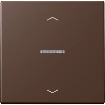 JUNG HOME schakelwip met controlevenster en pijlsymbolen voor HOME draadloze schakelaar Les Couleurs terre d'ombre brulee 31 239 (LC 101 KO5P 239)
