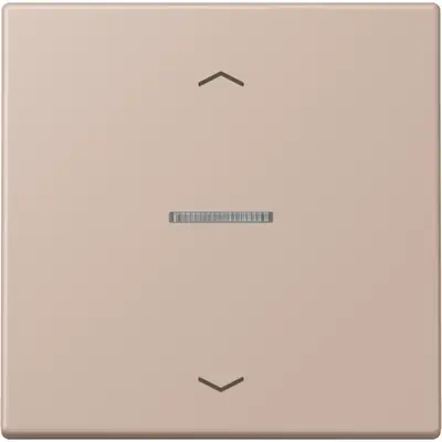 JUNG HOME schakelwip met controlevenster en pijlsymbolen voor HOME draadloze schakelaar Les Couleurs ombre brulee claire 240 (LC 101 KO5P 240)