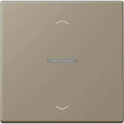 JUNG HOME schakelwip met controlevenster en pijlsymbolen voor HOME draadloze schakelaar Les Couleurs ombre naturelle moyenne 242 (LC 101 KO5P 242)