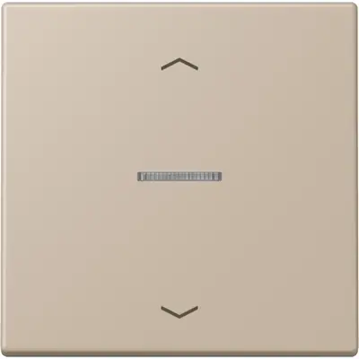 JUNG HOME schakelwip met controlevenster en pijlsymbolen voor HOME draadloze schakelaar Les Couleurs ombre naturelle claire 243 (LC 101 KO5P 243)