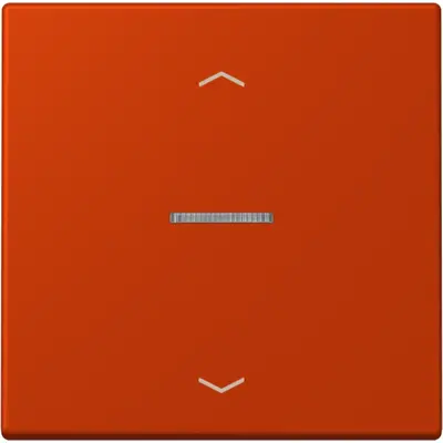 JUNG HOME schakelwip met controlevenster en pijlsymbolen voor HOME draadloze schakelaar Les Couleurs rouge vermillon 59 244 (LC 101 KO5P 244)