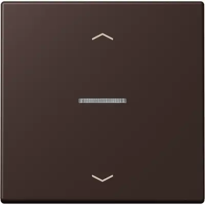 JUNG HOME schakelwip met controlevenster en pijlsymbolen voor HOME draadloze schakelaar Les Couleurs terre d'ombre brulee 59 252 (LC 101 KO5P 252)