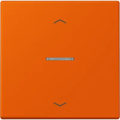 JUNG HOME schakelwip met controlevenster en pijlsymbolen voor HOME draadloze schakelaar Les Couleurs orange vif 260 (LC 101 KO5P 260)