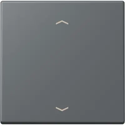 JUNG bedieningselement 1-voudig met pijlsymbolen voor KNX taster F10 Les Couleurs gris fonce 31 202 (LC 101P 202)