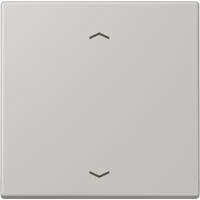 JUNG bedieningselement 1-voudig met pijlsymbolen voor KNX taster F10 Les Couleurs gris clair 31 205 (LC 101P 205)