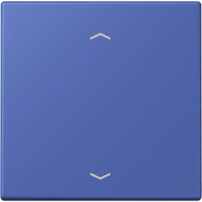 JUNG bedieningselement 1-voudig met pijlsymbolen voor KNX taster F10 Les Couleurs bleu outremer 31 206 (LC 101P 206)