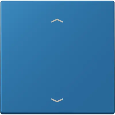 JUNG bedieningselement 1-voudig met pijlsymbolen voor KNX taster F10 Les Couleurs bleu ceruleen 31 211 (LC 101P 211)