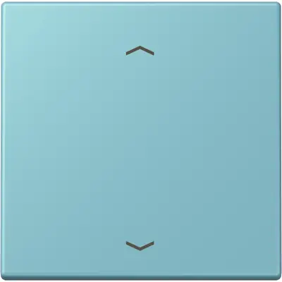 JUNG bedieningselement 1-voudig met pijlsymbolen voor KNX taster F10 Les Couleurs ceruleen moyen 213 (LC 101P 213)