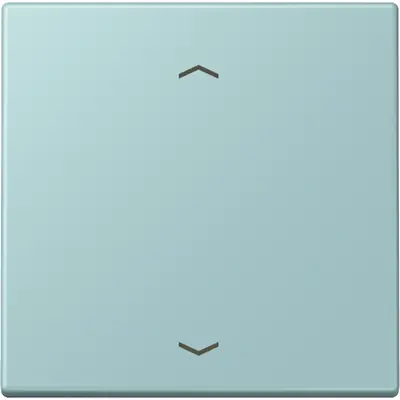 JUNG bedieningselement 1-voudig met pijlsymbolen voor KNX taster F10 Les Couleurs ceruleen clair 214 (LC 101P 214)