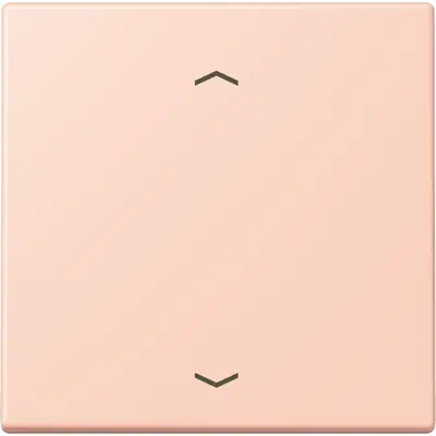 JUNG bedieningselement 1-voudig met pijlsymbolen voor KNX taster F10 Les Couleurs l'ocre rouge clair 234 (LC 101P 234)