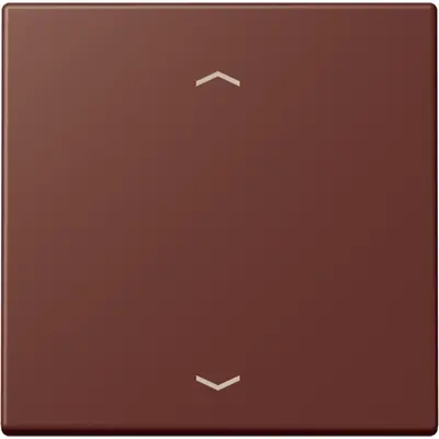 JUNG bedieningselement 1-voudig met pijlsymbolen voor KNX taster F10 Les Couleurs terre sienne brulee 31 235 (LC 101P 235)