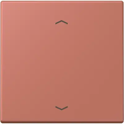 JUNG bedieningselement 1-voudig met pijlsymbolen voor KNX taster F10 Les Couleurs terre sienne brique 236 (LC 101P 236)