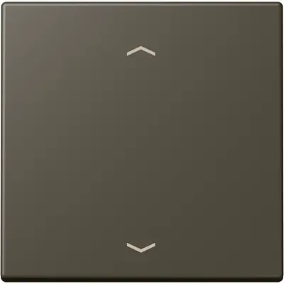 JUNG bedieningselement 1-voudig met pijlsymbolen voor KNX taster F10 Les Couleurs ombre naturelle 31 241 (LC 101P 241)