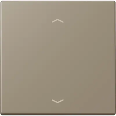 JUNG bedieningselement 1-voudig met pijlsymbolen voor KNX taster F10 Les Couleurs ombre naturelle moyenne 242 (LC 101P 242)