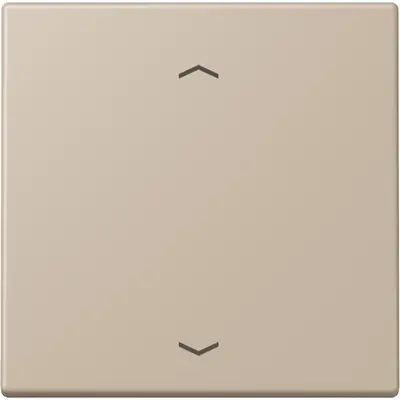 JUNG bedieningselement 1-voudig met pijlsymbolen voor KNX taster F10 Les Couleurs ombre naturelle claire 243 (LC 101P 243)