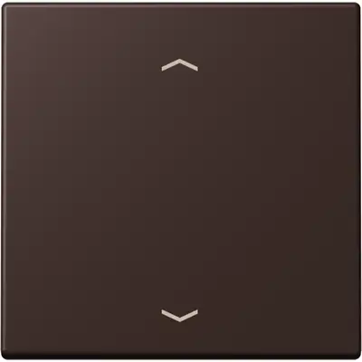 JUNG bedieningselement 1-voudig met pijlsymbolen voor KNX taster F10 Les Couleurs terre d'ombre brulee 59 252 (LC 101P 252)