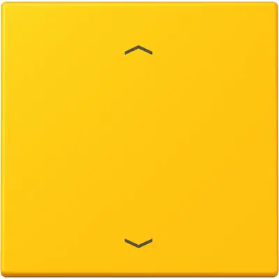 JUNG bedieningselement 1-voudig met pijlsymbolen voor KNX taster F10 Les Couleurs le jaune vif 263 (LC 101P 263)