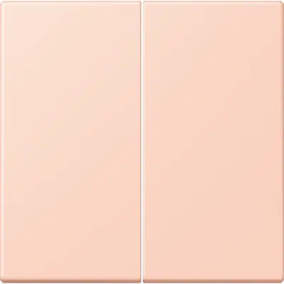 JUNG bedieningselement 2-voudig voor KNX taster F10 Les Couleurs l'ocre rouge clair 234 (LC 102 234)