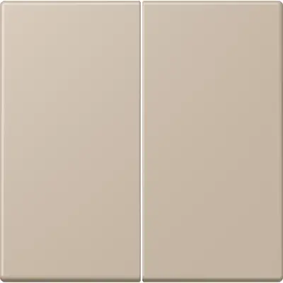 JUNG bedieningselement 2-voudig voor KNX taster F10 Les Couleurs ombre naturelle claire 243 (LC 102 243)