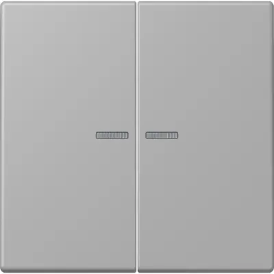 JUNG HOME schakelwip voor KNX-taster 2-voudig Les Couleurs gris moyen 204 (LC 102 KO5 204)