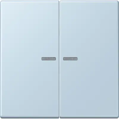 JUNG HOME schakelwip voor KNX-taster 2-voudig Les Couleurs outremer clair 208 (LC 102 KO5 208)