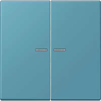 JUNG HOME schakelwip voor KNX-taster 2-voudig Les Couleurs ceruleen vif 212 (LC 102 KO5 212)