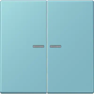 JUNG HOME schakelwip voor KNX-taster 2-voudig Les Couleurs ceruleen moyen 213 (LC 102 KO5 213)