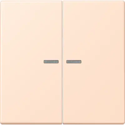 JUNG HOME schakelwip voor KNX-taster 2-voudig Les Couleurs rose pale 228 (LC 102 KO5 228)