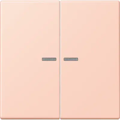 JUNG HOME schakelwip voor KNX-taster 2-voudig Les Couleurs l'ocre rouge clair 234 (LC 102 KO5 234)