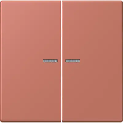 JUNG HOME schakelwip voor KNX-taster 2-voudig Les Couleurs terre sienne brique 236 (LC 102 KO5 236)