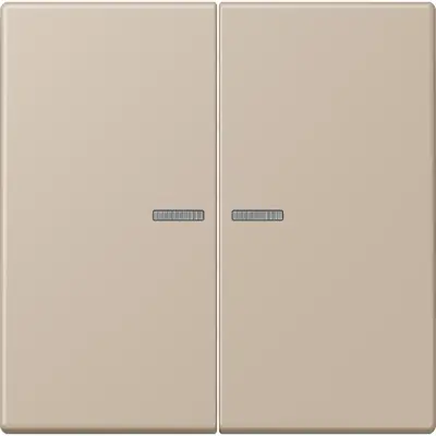 JUNG HOME schakelwip voor KNX-taster 2-voudig Les Couleurs ombre naturelle claire 243 (LC 102 KO5 243)