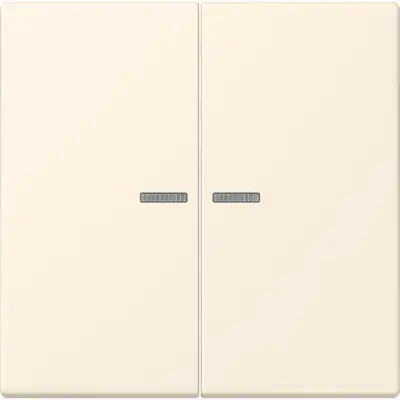 JUNG HOME schakelwip voor KNX-taster 2-voudig Les Couleurs blanc ivoire 245 (LC 102 KO5 245)