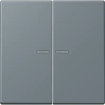JUNG HOME schakelwip voor KNX-taster 2-voudig Les Couleurs gris 59 251 (LC 102 KO5 251)