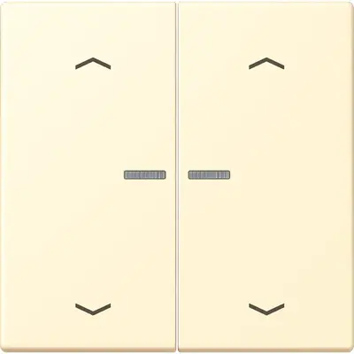 JUNG HOME schakelwip voor KNX-taster 2-voudig met pijlsymbolen Les Couleurs blanc 201 (LC 102 KO5P 201)